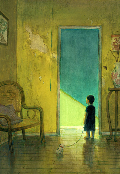 Home, a painting by Xinyue Chen art artwork book covers books chines art chinese artist conceptual illustration editorial illustration fine art illustration illustrationart illustrationartist illustrationzone illustrator painting xinyue chen