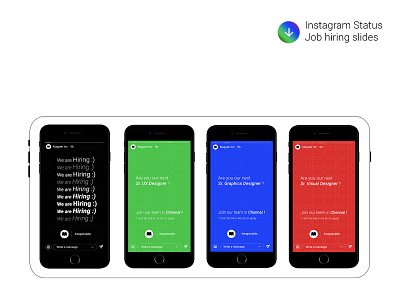Instagram Job Hiring Slides – Magzter Inc. design graphic design illustration ui vector