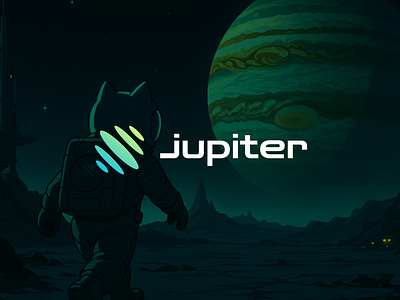 Jupiter - Rebrand Concept brand branding defi design logo mark rebrand tech web3