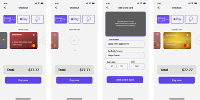 DAILY UI CHALLENGE Day 2. Credit card checkout dailyui design ui
