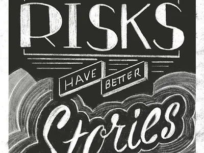 Risks & Rewards Timelapse Video branding design font graphic design illustration lettering procreate quote typography