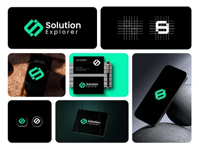 Software development agency logo & brand identity sleek logo