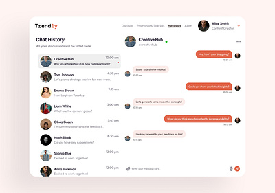 Messages/Chat UX UI Design Concept app ui ux chat design chat ui chat ui ux figma message screen messages ui ui ux web app