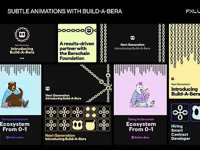 BUILD-A-BERA's Brand and Animations animation branding graphic design illustrations motion graphics