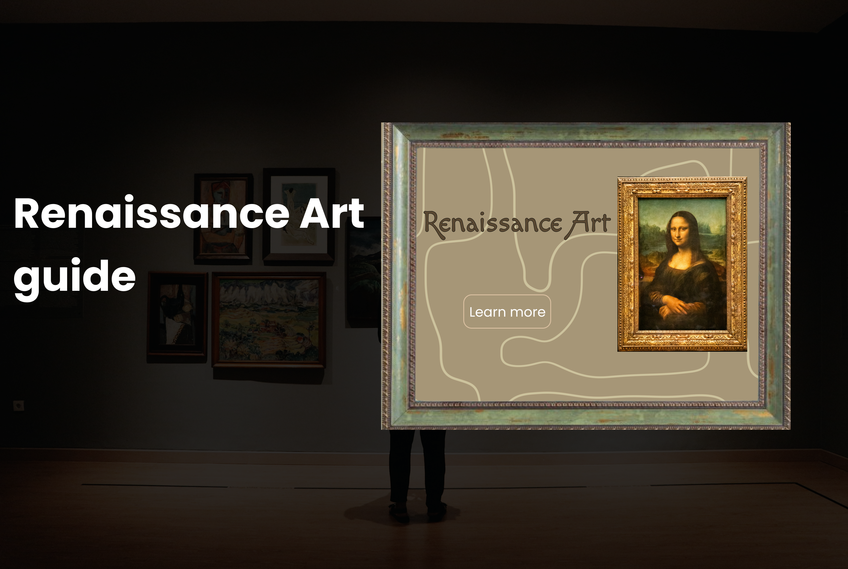 Renaissance Art guide animation art branding figma gallery graphic design landing page logo mobile app design painting tourism ui ux website design