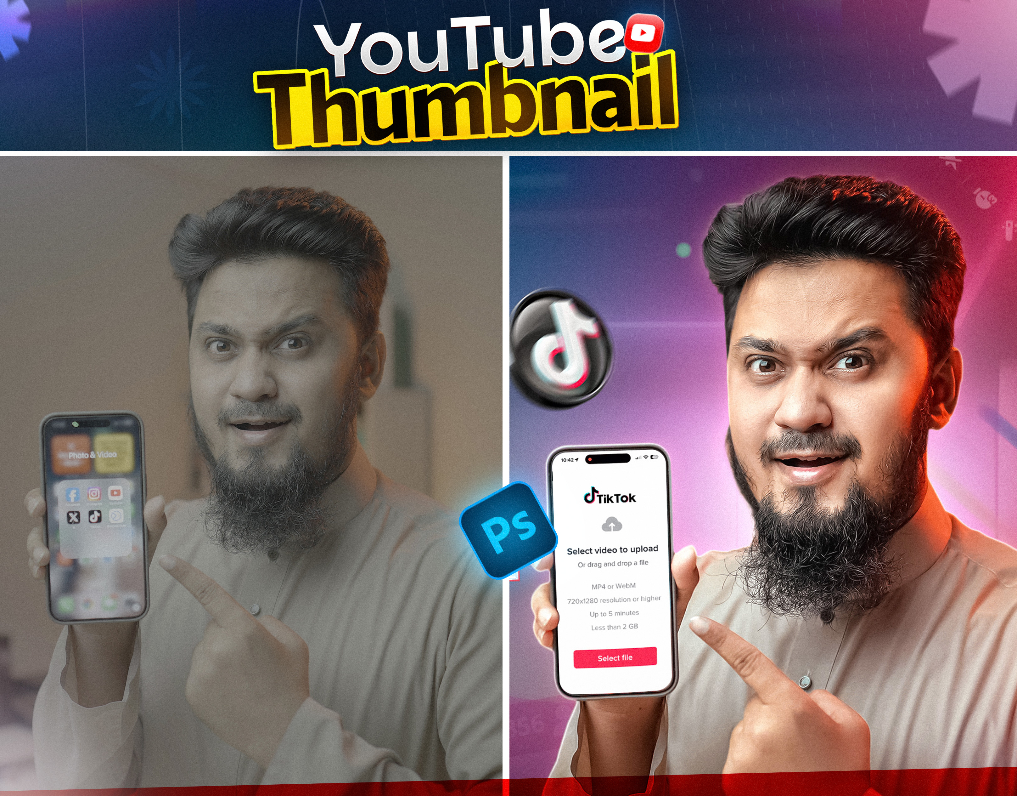 Creative YouTube Thumbnail Design dribbble showcase graphic design thumbnail youtube thumbnail