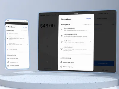 Setup Guide for Square Point of Sale (2023) 3d app design ui ux