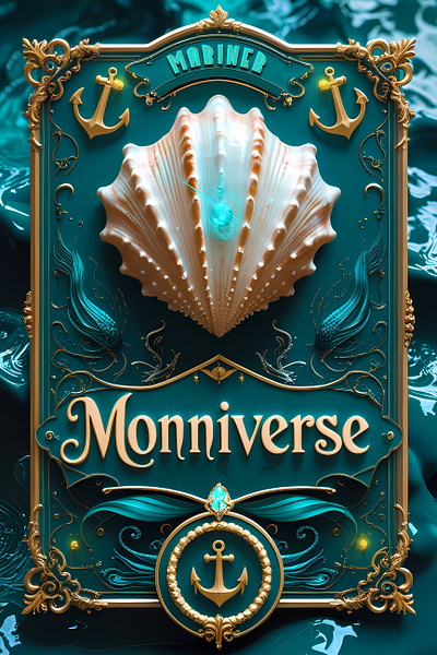 Monniverse Mariner Poster branding crypto design digital artist fantasy graphic design illustration monniverse ph0enixd0wn photoshop poster art