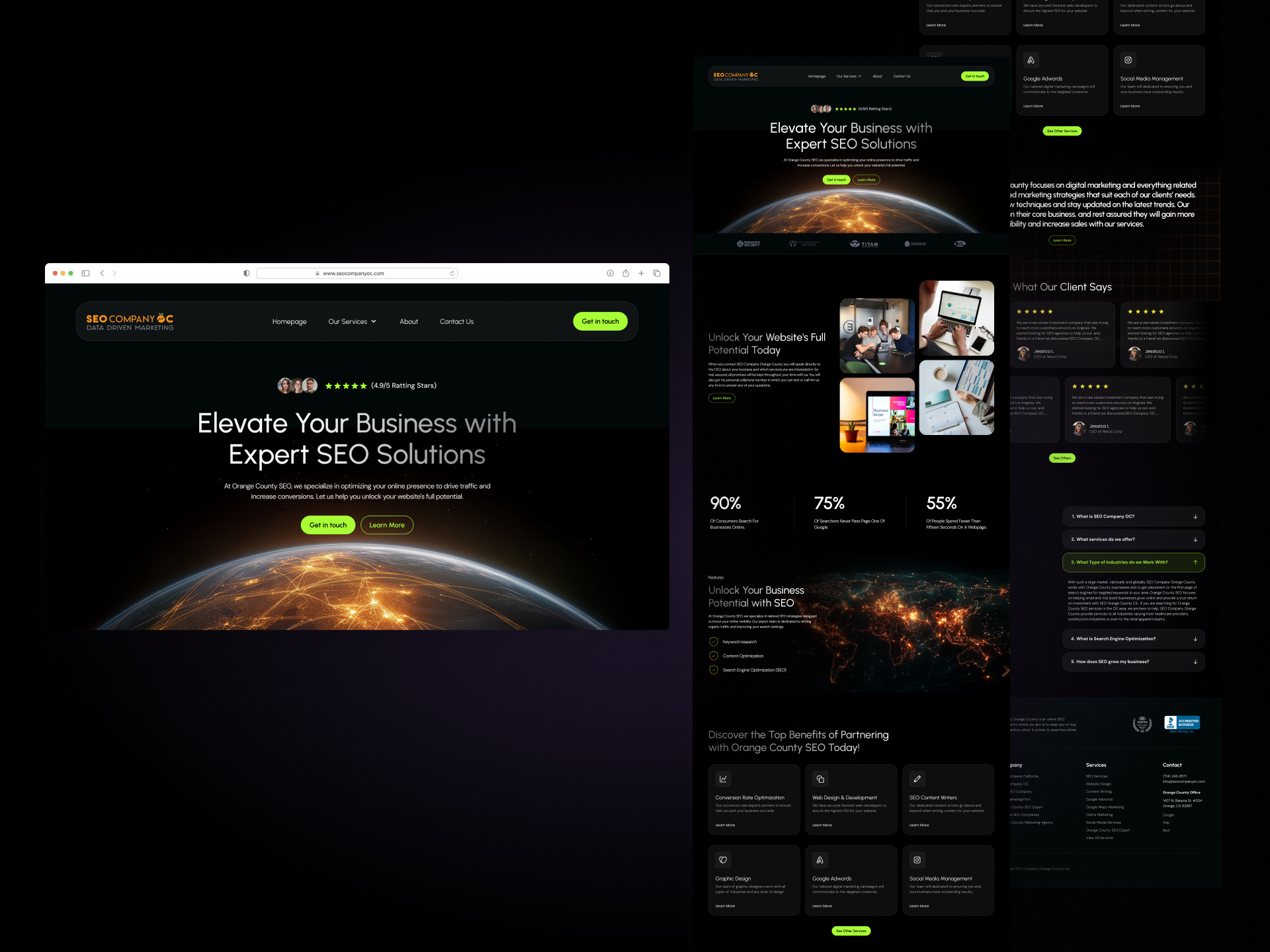 Example of Website Design (UI/UX, Figma Ready)