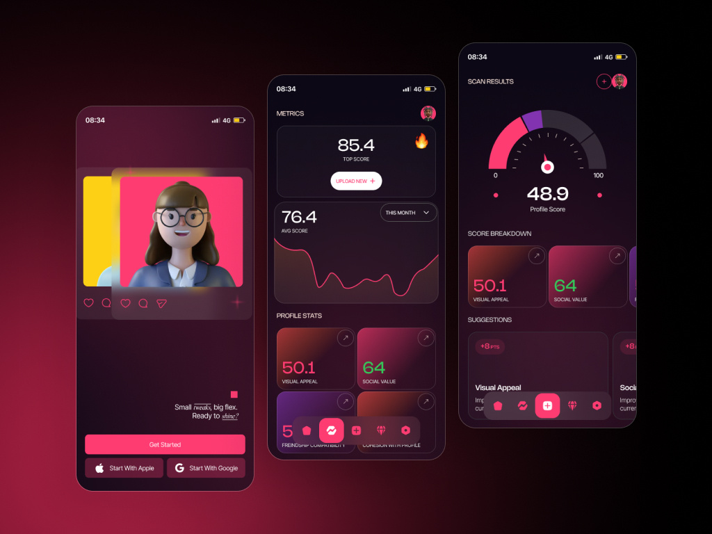 Example of Mobile App UI/UX Design 