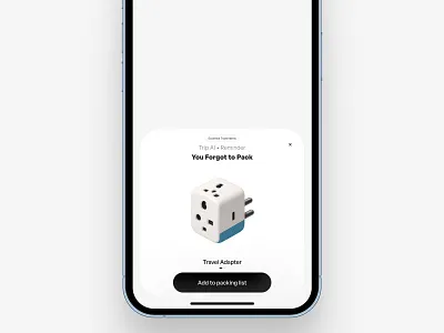 Travel Reminder UI – Smart, Friendly, and Just in Time app dailyui dailyui or www.dailyui.co design illustration ui
