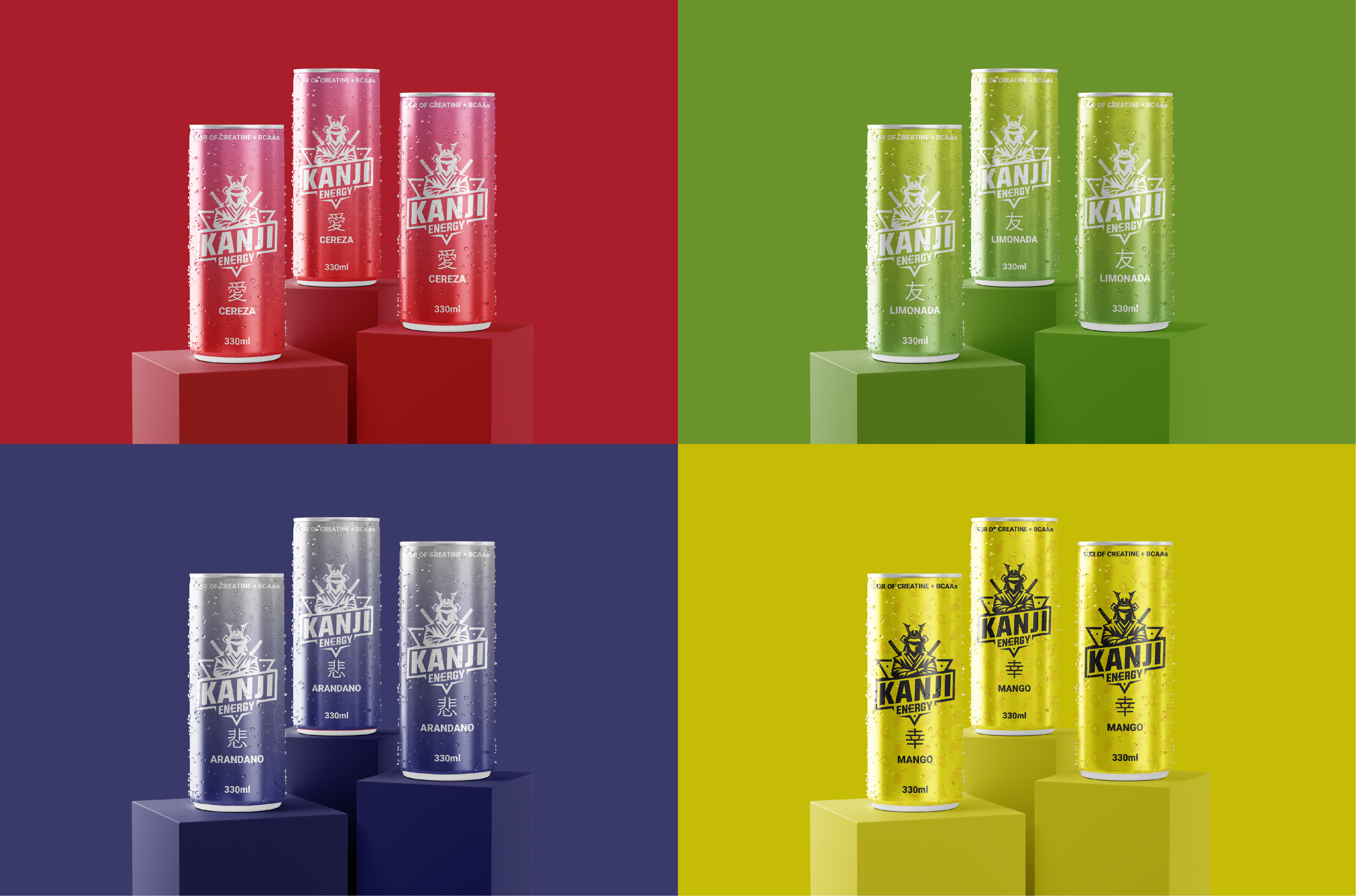 KANJI ENERGY CAN PACKAGING LABEL DESIGN beer beer label beverage branding can design can label can packaging design drink can drink packaging energy drink flavour graphic design label design product label