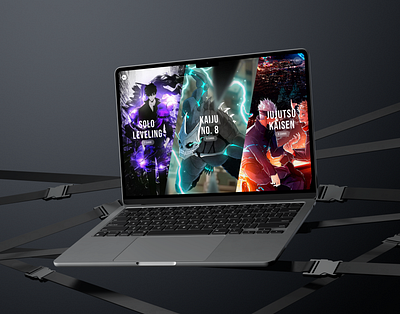 AniDex - Anime Collection Web App Design anime branding carousel collection dark design design challenge gallery glass images interaction design list logo product design sleek ui uiux ux design visual design web design