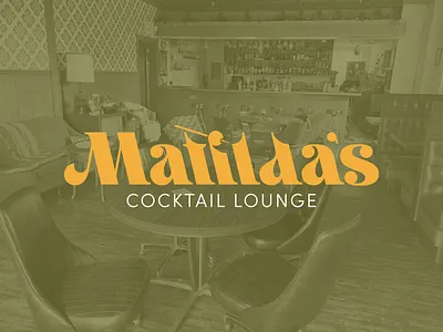 Matilda's Cocktail Lounge branding bar branding graphic design logo logo design lounge