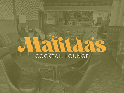 Matilda's Cocktail Lounge branding bar branding graphic design logo logo design lounge