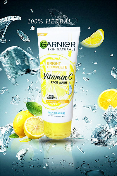 Facewash social media post branding graphic design