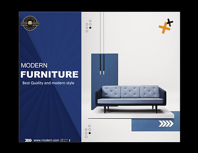 furniture post, banner branding graphic design