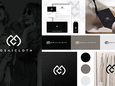 MOSAICCLOTH - Stephie from New York appareldesign boutiquebranding brandidentity brandsystem cleanvisuals clothingbrand elegantbranding fashionbranding fashiondesign fashionstartup lifestylebrand luxurybranddesign minimalistdesign minimallogo modernlogo monogramdesign motion graphics stationerydesign textilebrand visualidentity