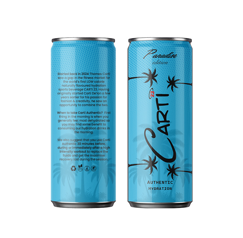 Carti23 Authentic Hydration Beverage Can Label Design beer beverage beverage label can design can label drink label energy drink label design packaging design packaging label product label