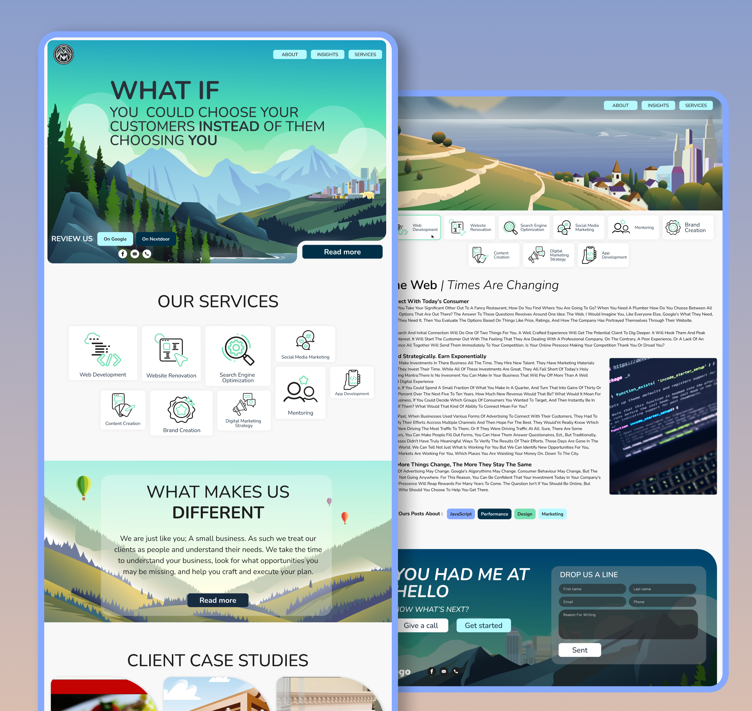 Example of Landing Page Design