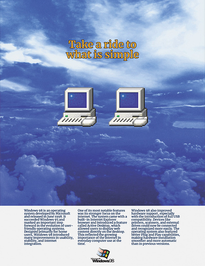 windows ride ad commercial nostalgic poster retro windows