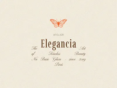 Brand Kit Semi-sur-mesure brand branding butterfly cursive elegant fine flower graphic design icon logo luxe luxury typography ui vintage