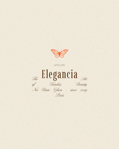 Brand Kit Semi-sur-mesure brand branding butterfly cursive elegant fine flower graphic design icon logo luxe luxury typography ui vintage