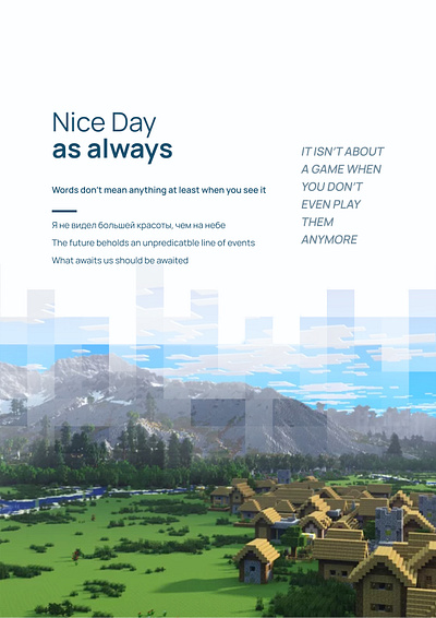minimalistic childhood minecraft minimalistic nostalgic peace quite tranquility
