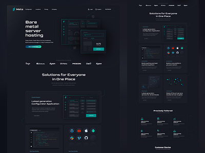 Website and custom illustration design for Saas ai cloud custom web design data design hosting illustration landing page popular recent saa s saas technology ui web design website design