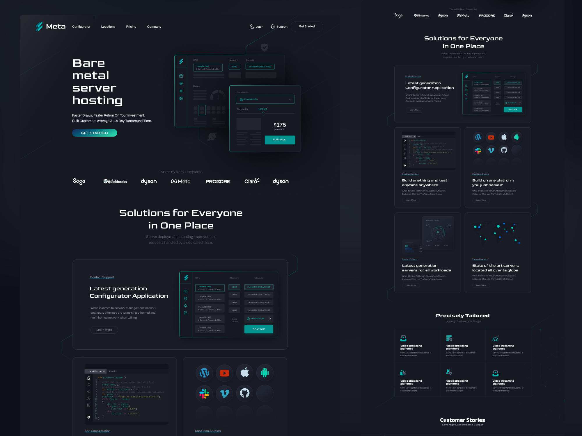 Example of Landing Page Design   2 Concepts