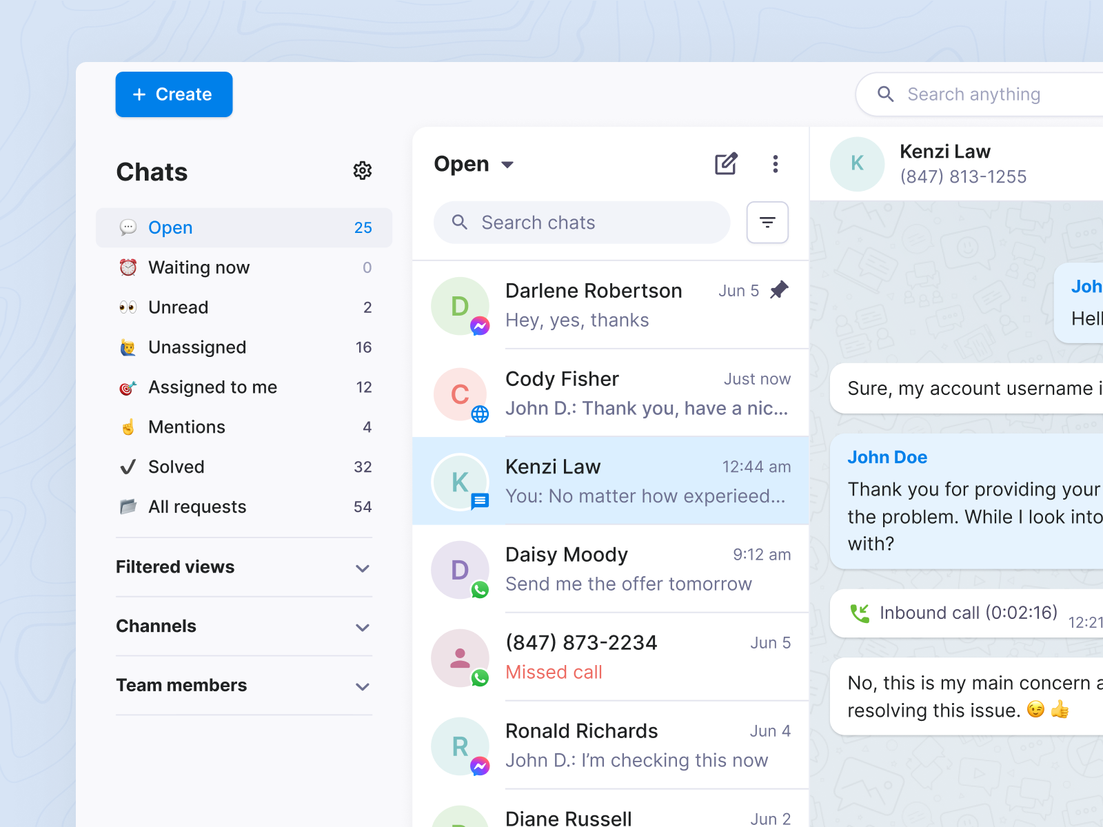 Textmagic – Chats (Messenger) chat connect facebook live chat messenger saas saas design sms messaging social connect web application whatsapp