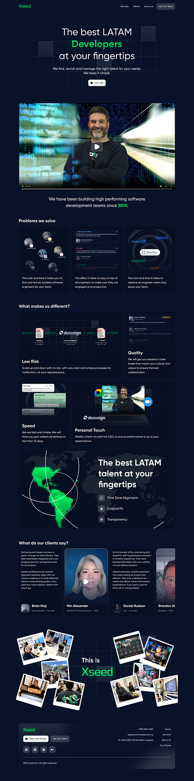 Xseed LLC - Alternative Website ui web design