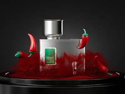 🌶️ Spice Meets Precision — Sachet Filler 3D Mode 3dmodeling blender3d cgi creativerender foodcgi industrialdesign motiondesign packagingdesign productvisualization redchili sachetmachine visualstorytelling