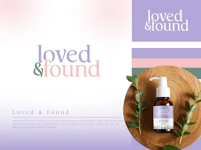 Love & Found Logo Design beauty logo cosmetic cosmetic logo cosmetics logo logo branding logo designer logo maker skin care logo