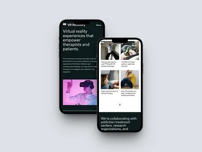 Website Design | VR Company animation gsap landing page vr webflow website