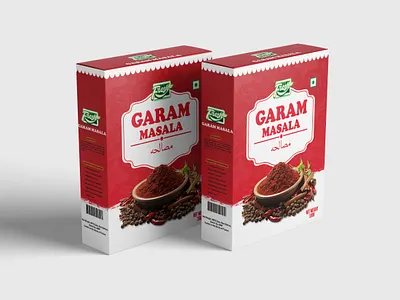 Garan Masala box design graram masala packaging design masala box design product packaging design