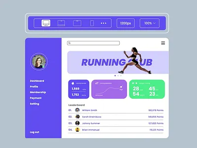 Responsive Sport Run App UI Animation animation app interaction interface landing page micro interaction mobile app motion design motion graphics responsive run sport ui animation ui design user interface ux design website