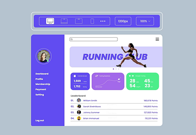 Responsive Sport Run App UI Animation animation app interaction interface landing page micro interaction mobile app motion design motion graphics responsive run sport ui animation ui design user interface ux design website
