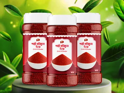 Chilli Powder Label Design 3d mockup chilli box design chilli label design chilli powder chilli powder label design label design packaging design pouch design product packaging design