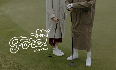 Fore. brand identity branding golf golf club golf logo graphic design logo logo design marketing social media