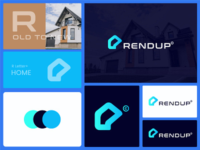 Rendup Real Estate Logo Design brand branding building logo home home logo letter logo letter logo design letter mark logo design logo r r r letter r letter logo r logo r mark real estate real estate logo real estate logo design realtor logo