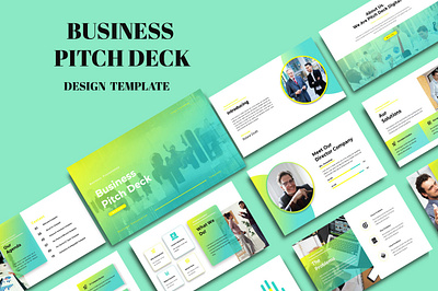 Business Pitch Deck branding business design graphic design pitch deck