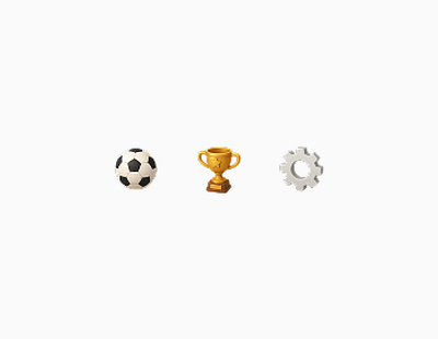 3D Pixelated Icons 3d 8 bit ai airbnb app app design ball bar football icons nav pixel set settings soccer trophy ui