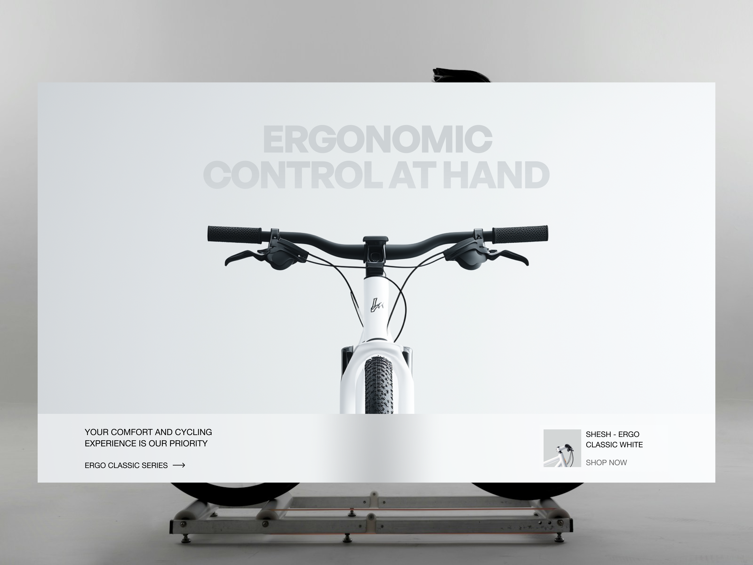 Sheesh - Bicycle E-Commerce Website bicycle clean e commerce ecommerce ecommerce ui landing page online shop online shopping shop shopify shopify website store store homepage ui web web design website woocommerce