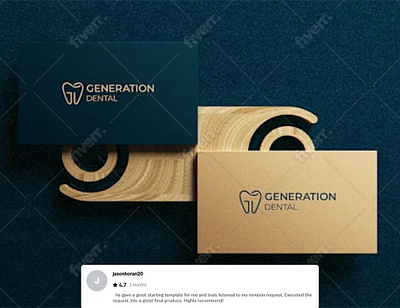 Generation Dental Minimal Logo GD. 3d animation branding design graphic design illustration logo minimal typography ui ux vector