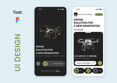 Drone Mobile App UI Design/UIUX Design android app design application application design branding design designer drone figma graphic design graphics graphics designer illustration ios marketing monile app motion graphics screenshot ui uiux