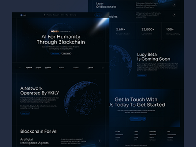 AI Blockchain Landing Page ai ai service bitcoin blockchain chain crypto cryptocurrency defi finance fintech homieslab invest investment landing page network token user interface web3 webdesign