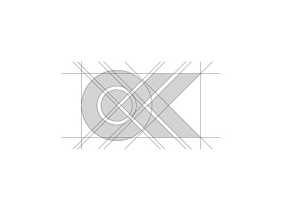 CK Logo Grid abstract arrow behind brand brand identity branding bullseye design grid identity letter c letter k lettermark logo logos process