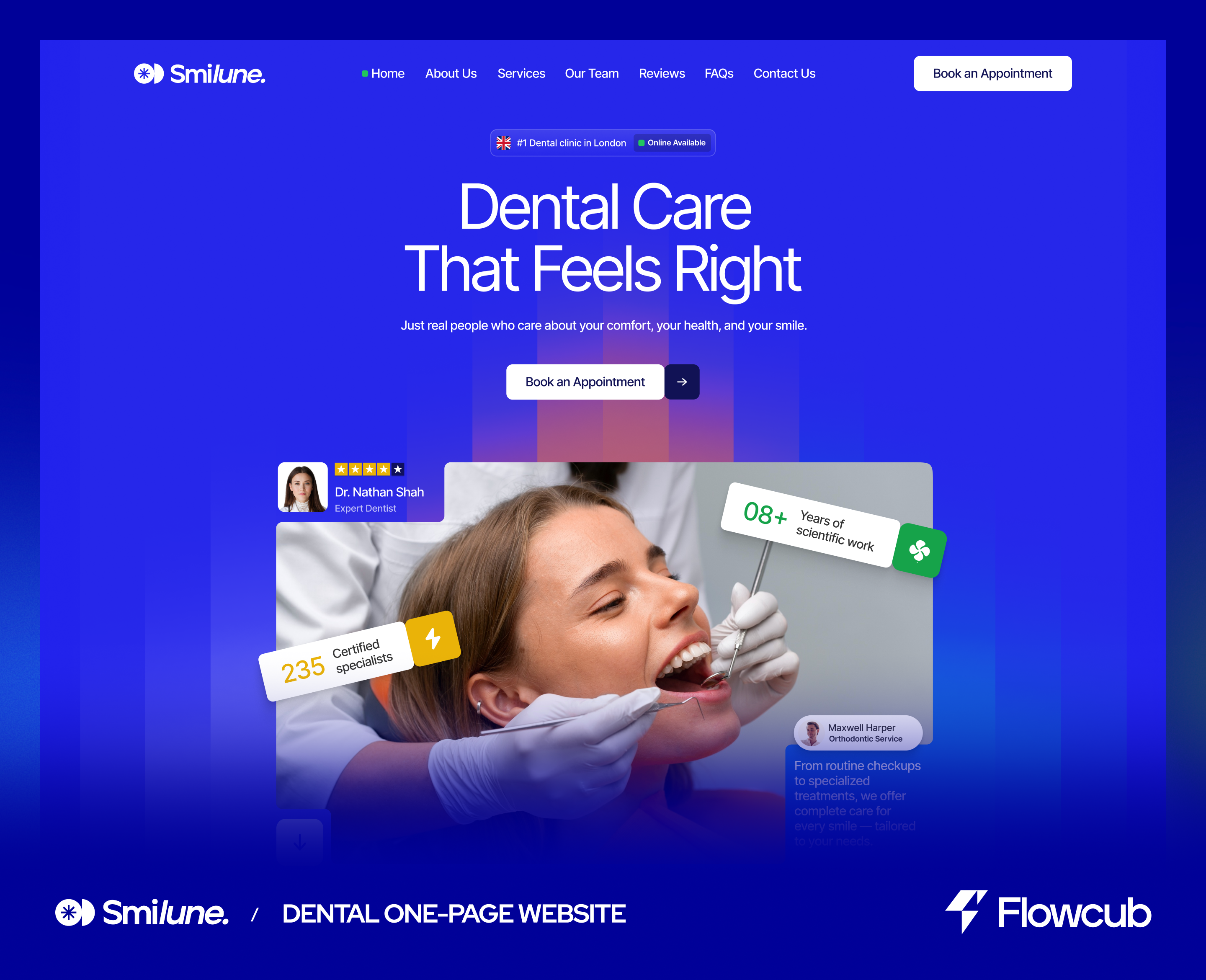 Example of Webflow/Framer Template Customizing