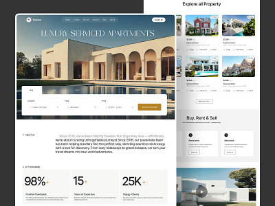 Real Estate Landing Page filter home listing listing website minimal design property property landing page real estate real estate landing page real estate webstie realestate travel uiux web web design